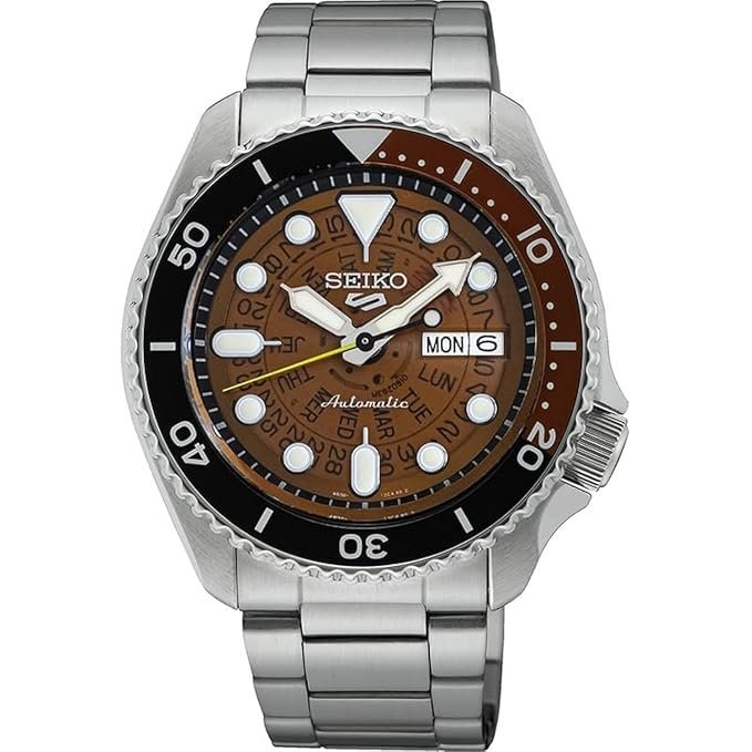 Seiko Stainless Steel Analogue Brown Dial Men's Watches