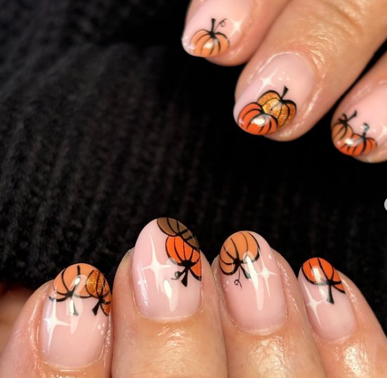 Pumpkin manicure