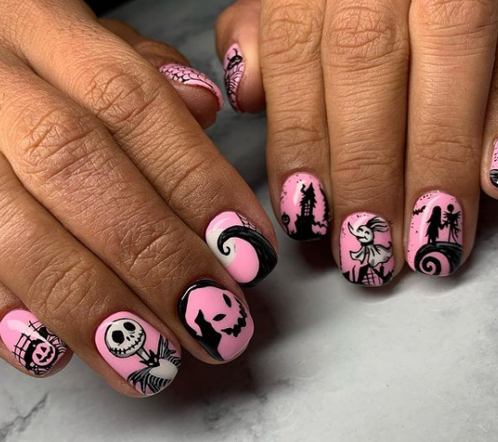 Pink edition nails