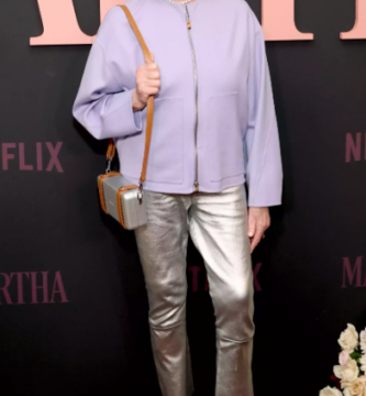 Martha Stewart’s Silver Metallic Pants as the Ultimate Holiday Inspo