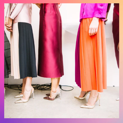 "Effortlessly style minimalist outfits for your next party. Find tips to feel chic, confident, and ready to shine in classic pieces like skirts and flats."