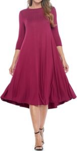 Women's A-Line Swing Midi Dress